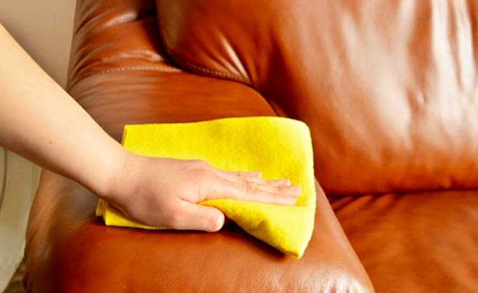 Химчистка кожаной мебели на дому 